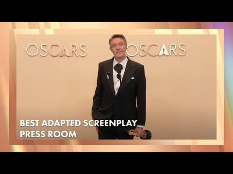 Peter Straughan 'Conclave' Best Adapted Screenplay Press Room Speech | 97th Oscars (2025)