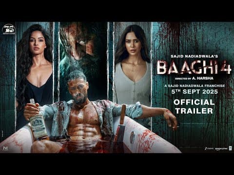 Baaghi 4 Trailer | Tiger, Sanjay, Harnaaz, Sonam | Sajid Nadiadwala | A.Harsha | In Cinemas 5th Sept