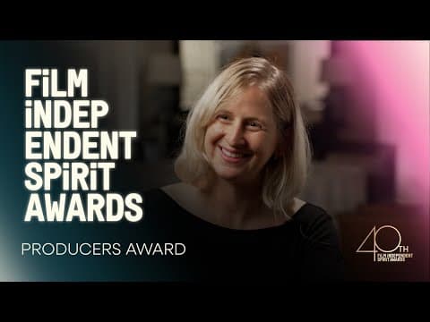 Sarah Winshall (I SAW THE TV GLOW) Wins the Producers Award | 2025 Spirit Awards