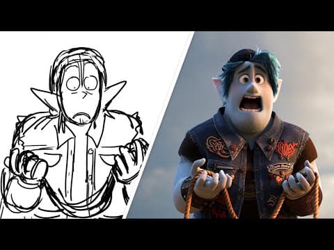 Ian and Barley Cross the Trust Bridge from Onward | Pixar Side-By-Side