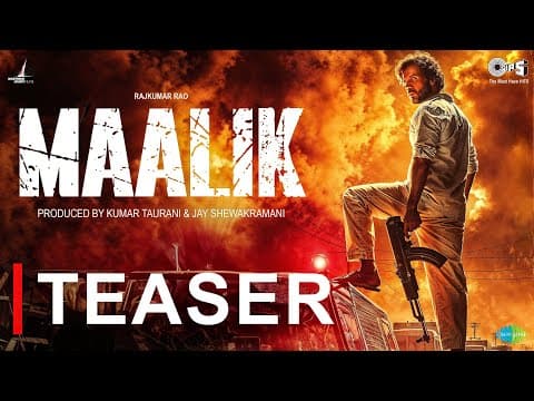 Maalik | Official Teaser |Rajkummar Rao |Pulkit | Kumar Taurani|Tips |Upcoming Movie |Conceptual