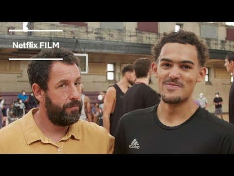 On Set with Adam Sandler and NBA Royalty