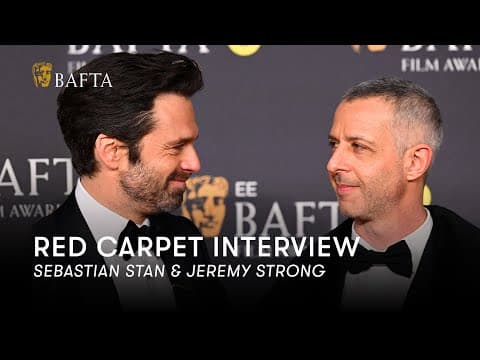 Sebastian Stan & Jeremy Strong Unpack Trump & Cohn Transformation | BAFTA Film Awards 2025