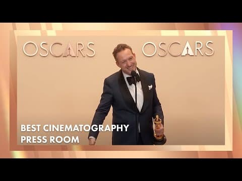 'The Brutalist' Best Cinematography Press Room Speech | 97th Oscars (2025)[Lol Crawley]