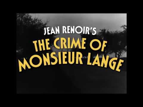 The Crime of Monsieur Lange - Trailer