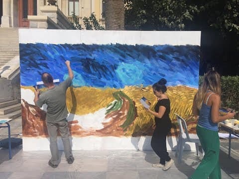 Loving Vincent painting animation at Animasyros festival