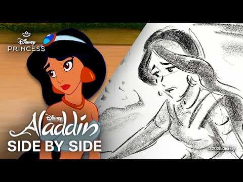 Side by Side - "Maybe I Don't Want to Be a Princess" Scene - Storyboards vs. Film