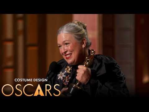 ‘Frankenstein’ Wins Best Costume Design | 98th Oscars Speech (2026)
