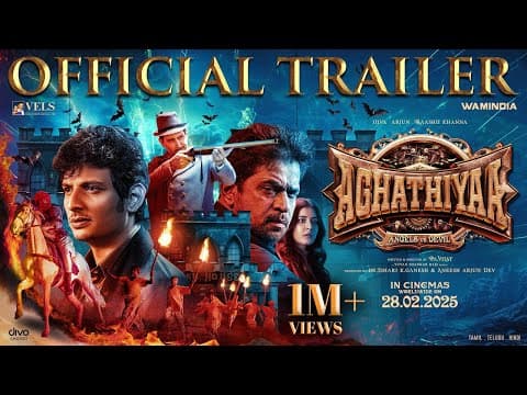 Aghathiyaa Trailer -Tamil | Angels VS Devil | Jiiva | Arjun Sarja | Raashii Khanna |Yuvan | PA Vijay