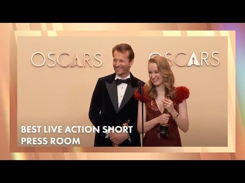 'I'm Not a Robot' Best Live Action Short Film Press Room Speech | 97th Oscars (2025)