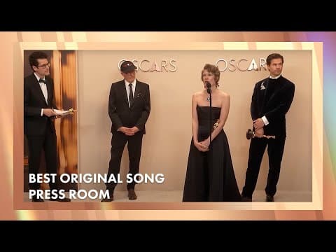 'El Mal' Best Original Song Press Room Speech | 97th Oscars (2025)
