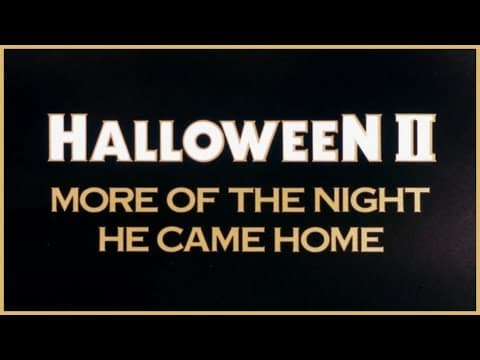 Original 1981 Teaser Trailer