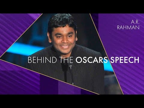 A.R. Rahman | Behind the Oscars Speech