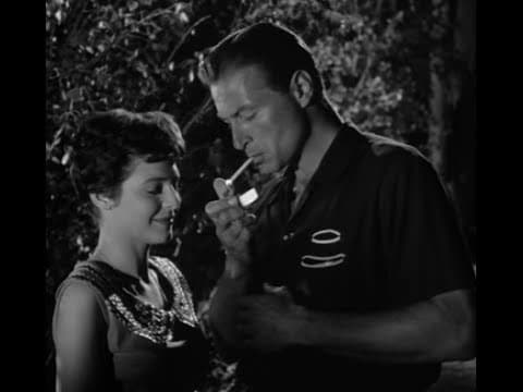 The Girl in Black Stockings 1957 - Opening scene