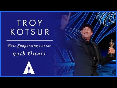 Troy Kotsur Wins Best Supporting Actor for 'CODA' | 94th Oscars