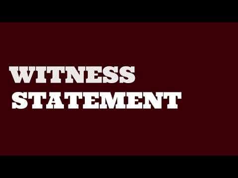Witness Statement teaser