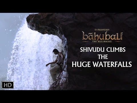 Shivudu Climbs the huge Waterfalls