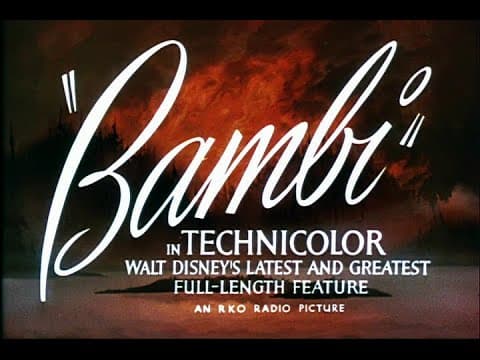 Bambi - 1942 Original Theatrical Trailer