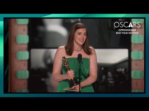 'Oppenheimer' Wins Best Film Editing | 96th Oscars (2024)