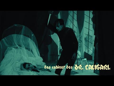 DAS CABINET DES DR CALIGARI "Cesare sneaks into Jane's home as she sleeps" Clip