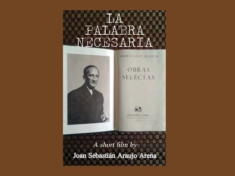 La palabra necesaria [cortometraje propio, 21/03/2020]