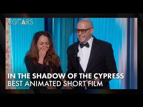 'In the Shadow of the Cypress' Wins Best Animated Short Film | 97th Oscars Speech (2025)