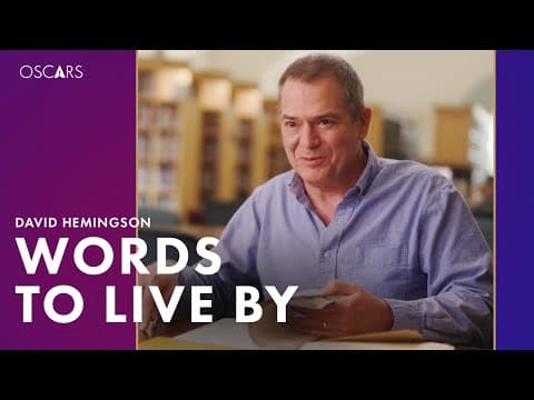David Hemingson's "Words to Live By" | ''The Holdovers' Oscars