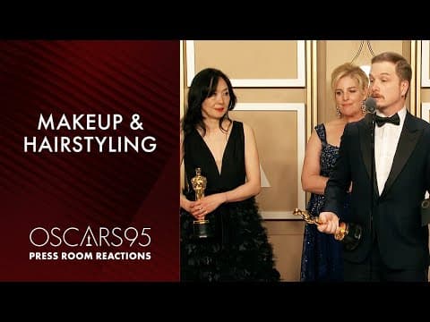 Makeup and Hairstyling | Adrien Morot, Judy Chin and Annemarie Bradley | Oscars95 Press Room Speech
