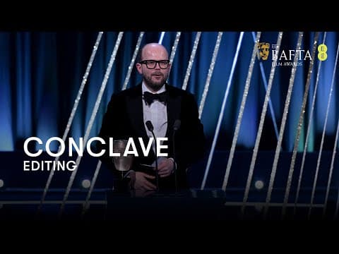 Conclave takes home the BAFTA for Editing | BAFTA Film Awards 2025