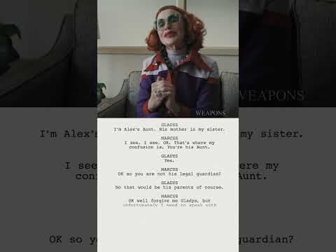 From Script to Screen - Principal's Office with Aunt Gladys (Amy Madigan)