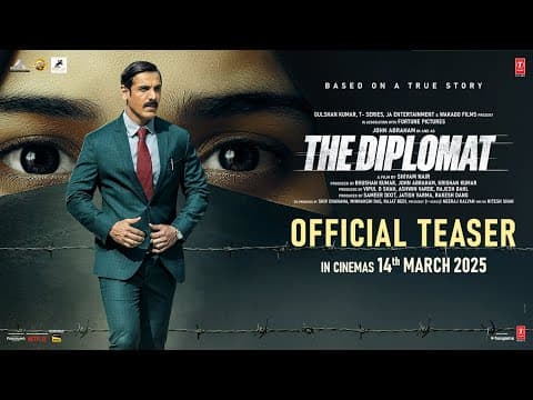 THE DIPLOMAT (OFFICIAL TEASER) JOHN ABRAHAM | SADIA KHATEEB | SHIVAM NAIR | BHUSHAN KUMAR