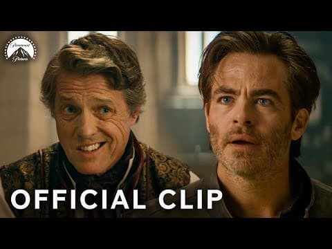 Chris Pine Confronts Hugh Grant After Prison Escape