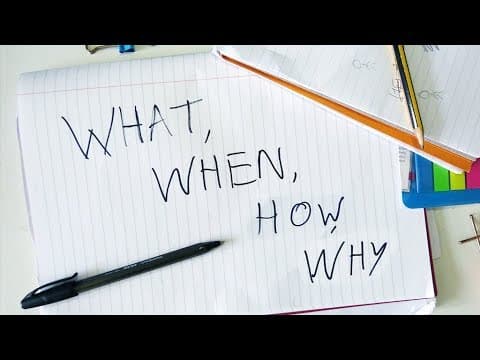 What, When, How, Why | Sketch Comedy