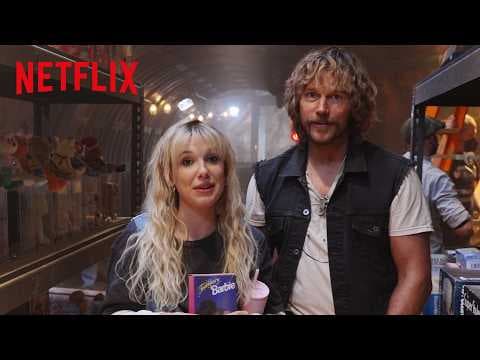 Millie Bobby Brown and Chris Pratt Tour The Electric State Set