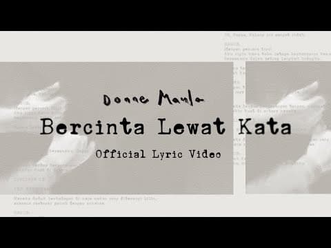 Donne Maula - Bercinta Lewat Kata (Official Lyric Video) OST Jatuh Cinta Seperti di Film-Film