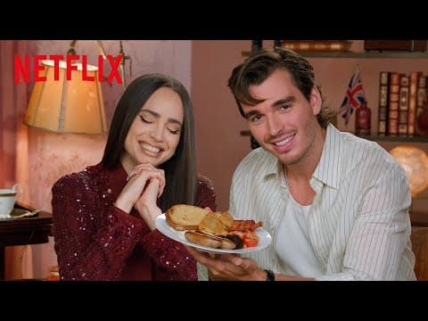 Corey Mylchreest Teaches Sofia Carson How To Be British