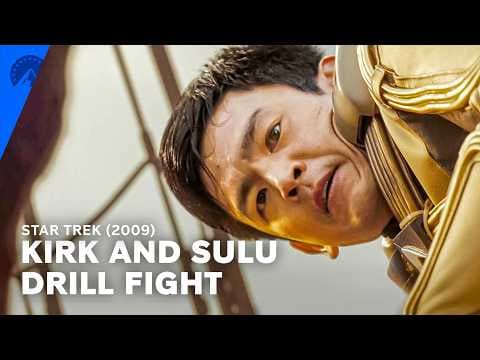 Kirk and Sulu Drill Fight