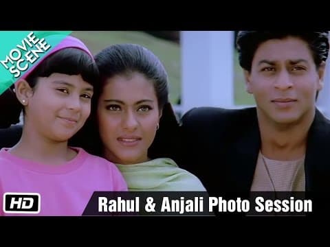 Rahul & Anjali photo session - Movie Scene - Kuch Kuch Hota Hai - Shahrukh Khan, Kajol, Salman Khan
