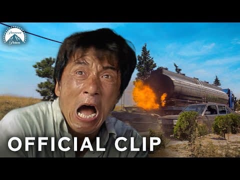 Jackie Chan Jumps Off Moving Truck (Full Scene)