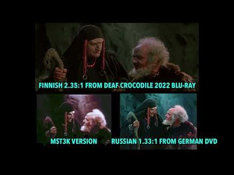 SAMPO (1959) Footage Comparison CinemaScope to 1.33:1 to MST3K