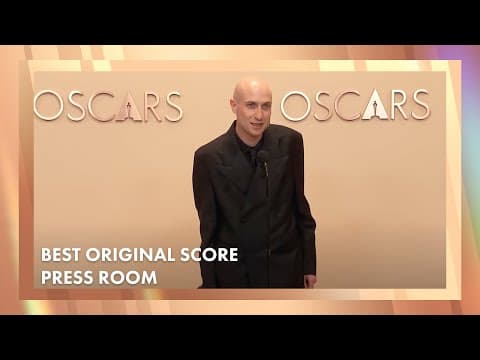 'The Brutalist' Best Original Score Press Room Speech | 97th Oscars (2025)[Daniel Blumberg]