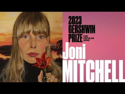 The 2023 Library of Congress Gershwin Prize for Popular Song Goes to Joni Mitchell