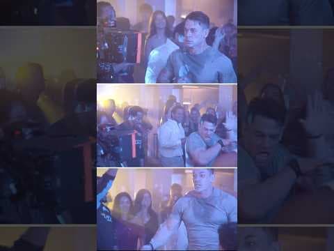 BTS of John Cena cutting a rug