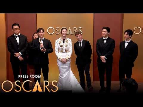 Golden from Kpop Demon Hunters Best Original Song Press Room Speech | 98th Oscars (2026)