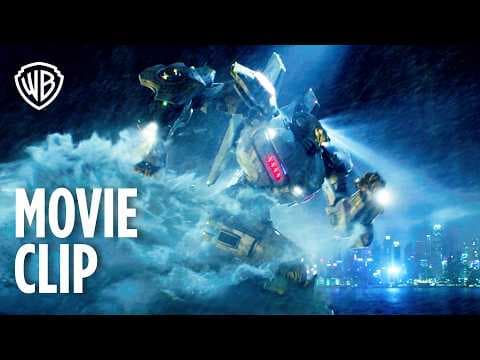 Jaeger vs Kaiju Battle Scene - Movie Clip