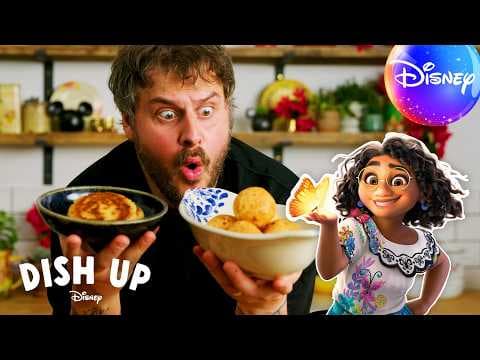 Can Martyn Recreate Encanto’s Colombian Arepas & Buñuelos? | Dish Up Disney