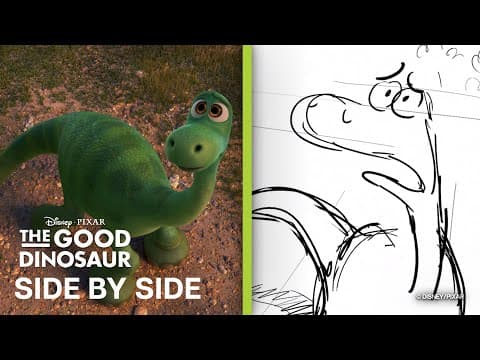 The Good Dinosaur Side by Side | "The Storm" Scene | Storyboards vs. Film