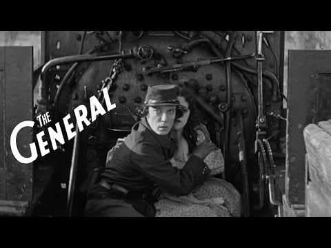 Train Chase Scene | Buster Keaton Uncouples the Soldiers’ Carriage