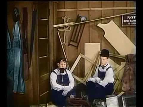 Laurel and Hardy In Colour ( from busy bodies ) the best bit!