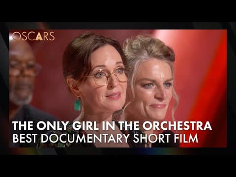 'The Only Girl in the Orchestra' Wins Best Documentary Short Film | 97th Oscars Speech (2025)